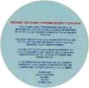rear of parking permit disc